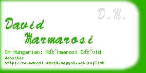 david marmarosi business card